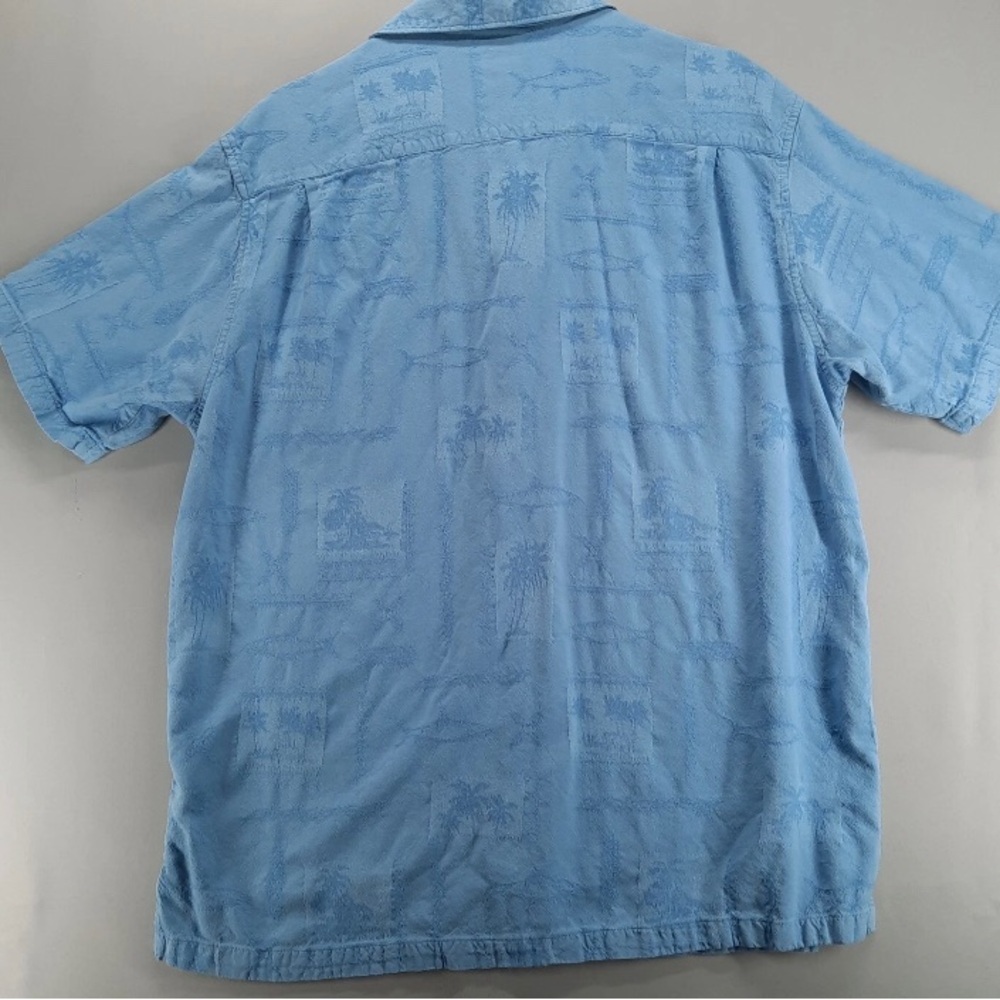 Men's Blue Short Sleeve Shirt m Columbia
